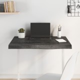 VidaXL Blat de masă maro 80x60x(2-6) cm, lemn masiv stejar tratat
