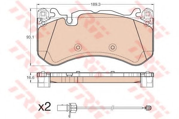 Set placute frana,frana disc AUDI A6 Avant (4F5, C6) (2005 - 2011) TRW GDB1977