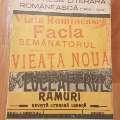 Din presa literara romaneasca (1900-1918) de D. Murarasu Colectia Lyceum