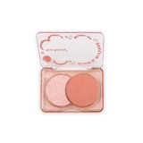 Paleta Iluminator si Fard Obraz, Kiss Beauty Glow Blush, 02, 8 g