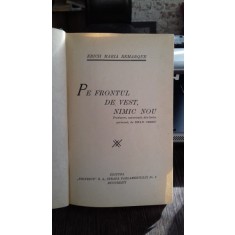 PE FRONTUL DE VEST, NIMIC NOU - ERICH MARIA REMARQUE