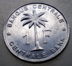 7.686 CONGO RUANDA URUNDI 1 FRANC 1959 XF
