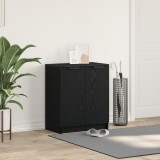 VidaXL Pantofar, stejar negru, 59x35x70 cm, lemn prelucrat
