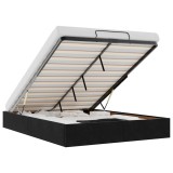 Cumpara ieftin Cadru de pat otoman fara saltea Negru 140x190 cm catifea