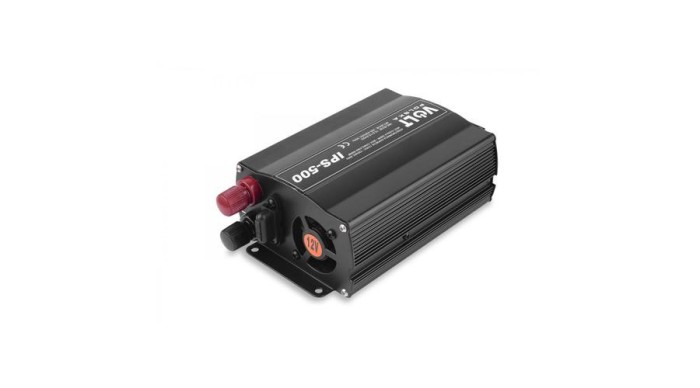 Volt Polska Car Inverter Convertor de tensiune de la 12V la 230V (amplificator de tensiune) 350/500W