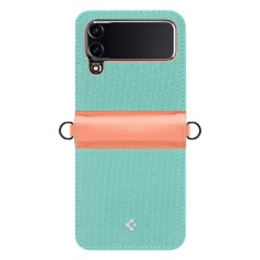 Husa pentru samsung galaxy z flip4 spigen compoty, cotton candy foto