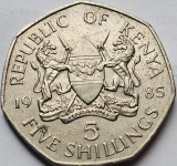 5 Shillings1985 Kenya, km#23