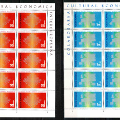 Romania 1971, LP 762 a, Colaborarea Cultural-Economica EU, coli mici de 10, MNH!