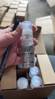Spray uscat pentru ombre, pentru unghii, Glitter LSY 01 foto