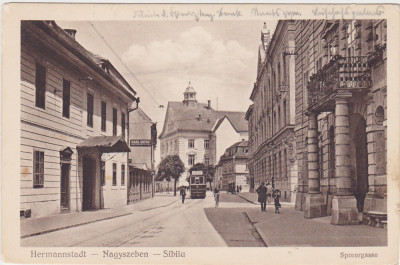 CP SIBIU Hermannstadt Sporergasse ND(1917) foto