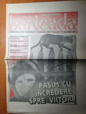 baricada 11-17 februarie 1992-interviu francisc vastag,paul goma,globul de aur foto
