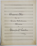 CHEAMA - MA ,poesie de DIMITRIE BOLINTINEANU , muzica de GHEORGHE . VASSILIU , 1893 , PARTITURA