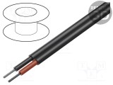 Cablu fotovoltaic LAPP XLS-R T, 6mm2 XLPE negru, 600V/1kV, 2 miezuri, litat, flexibil Clasa 5