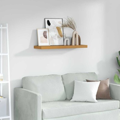 vidaXL Raft de perete Pe perete Bej 80 x 23,5 x 4 cm Lemn compozit 42019992 foto