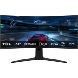 Monitor Consumer TCL 34R83Q, 34 , 3440 x 1440 pixeli, Negru-Alb, 2 ani Garantie