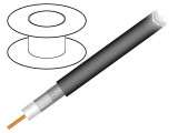 Cablu coaxial RG11 305m PVC negru 10,03mm