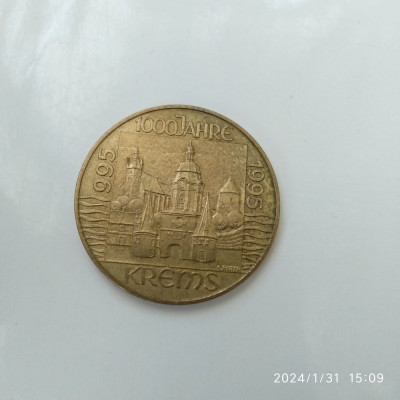 -Y- MONEDA AUSTRIA 20 SCHILLINGI 1995 KREMS XF foto