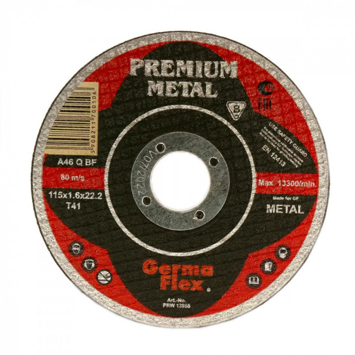 Disc debitat metal, 125x1.6 mm, Premium Metal, Germa Flex