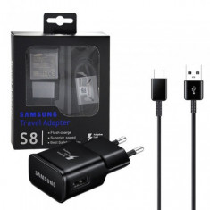 Incarcator retea cu Cablu de Date Type-C, Samsung EP-TA20CBCQGHC Fast Charging Original Blister