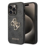 Husa originala Guess iPhone 15 Pro Max Hardcase 4G Big Metal Logo, gri, GUHCP15X4GMGGR