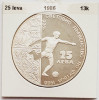 377 Bulgaria 25 Leva 1986 World Cup, Mexico km 194 argint, Europa