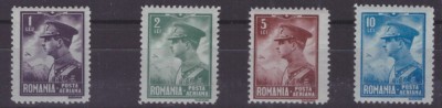 RO-0110-ROMANIA 1930-Lp 87-CAROL II Posta aeriana Serie nestampilat cu sarniera foto