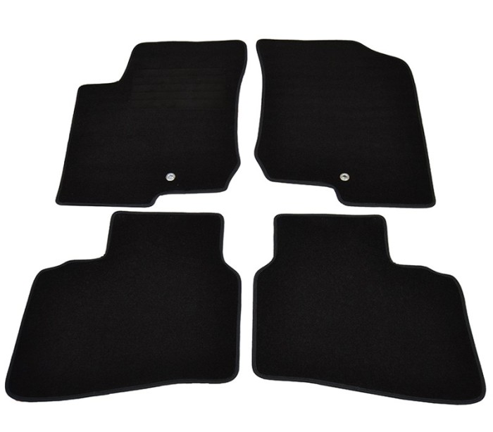 Covorase mocheta Hyundai I30 2007-2/2012 , Kia CEE&amp;#39;D 09/2007-03/2010cu 2 fixari in podea, Negru, set de 4 bucati