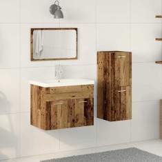 Seturi Altele 3 pcs Lemn vechi 30 x 30 x 80 cm Lemn compozit