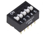 Comutator DIP-SWITCH 5 Secțiuni ON-OFF 24VDC