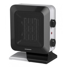 Radiator ceramic Heinner, 1400 W, 2 trepte putere, termostat reglabil, Negru