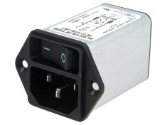 Conector Alimentare AC Soclu Tată 6A 250V IEC 60320