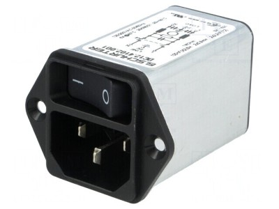 Conector Alimentare AC Soclu Tată 6A 250V IEC 60320 foto