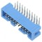 Soclu IDC 20 PIN 90&deg; THT Aurit 2,54mm Albastru