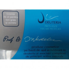 Crema de zi pentru ten gras si acneic, 50 ml, Deuteria Cosmetics