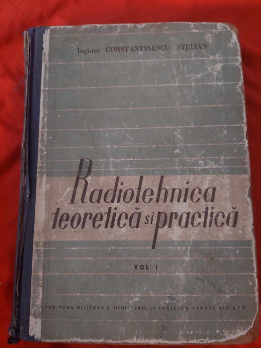 RADIOTEHNICA TEORETICA si PRACTICA,iNG.CONSTATANTINESCU STELIAN,Ed.Militara1959