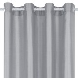 Perdea Gri cu Inele, 140x260 cm, Poliester - Felis, Decor Dormitor/Living, Design Elegant