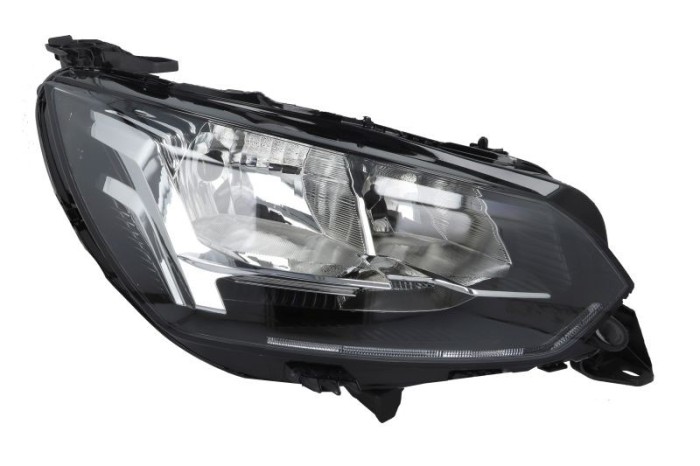 Far PEUGEOT 2008/e-2008, 11.2019-01.2024; 208, 06.2019-, partea dreapta, DEPO, fara day running lumini; fara parking light; H18+H9; electrical; fara