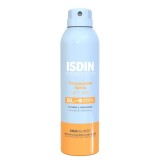 Spray protecție solară ISDIN Transparent Spray Wet Skin SPF 50, pentru piele umedă, 100 ml