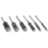 Set 6 perii de curatare, Inox, 1/4, Argintiu