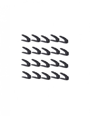 Set 20 buc organizator, suport pentru incaltaminte reglabil 3 pozitii, dublare spatiu depozitare, 6&amp;times;25.5&amp;times;11/17 cm foto