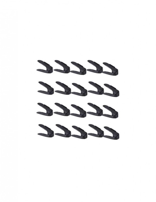 Set 20 buc organizator, suport pentru incaltaminte reglabil 3 pozitii, dublare spatiu depozitare, 6&times;25.5&times;11/17 cm