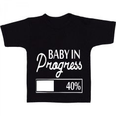 Tricou &amp;quot; Baby in progress - 40% &amp;quot; foto