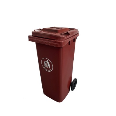 Container deșeuri 120L maro foto
