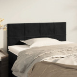 Tablie de pat, negru, 100x5x78/88 cm, catifea GartenMobel Dekor, vidaXL