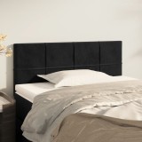 Gossi tablie de pat, negru, 100x5x78/88 cm, catifea