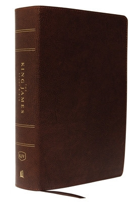 The King James Study Bible, Bonded Leather, Brown, Full-Color Edition foto