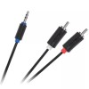 Cablu Jack 3.5 mm la 2x RCA 1.8m Cabletech