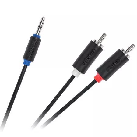 Cablu Jack 3.5 mm la 2x RCA 1.8m Cabletech