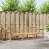 vidaXL Set de canapele de exterior 3 pcs Alb 249,5 x 83 x 73 cm 3385978