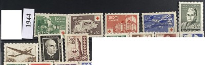 FINLANDA 1944, An complet, serii MNH foto